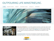 Tablet Screenshot of outpouringlife.com